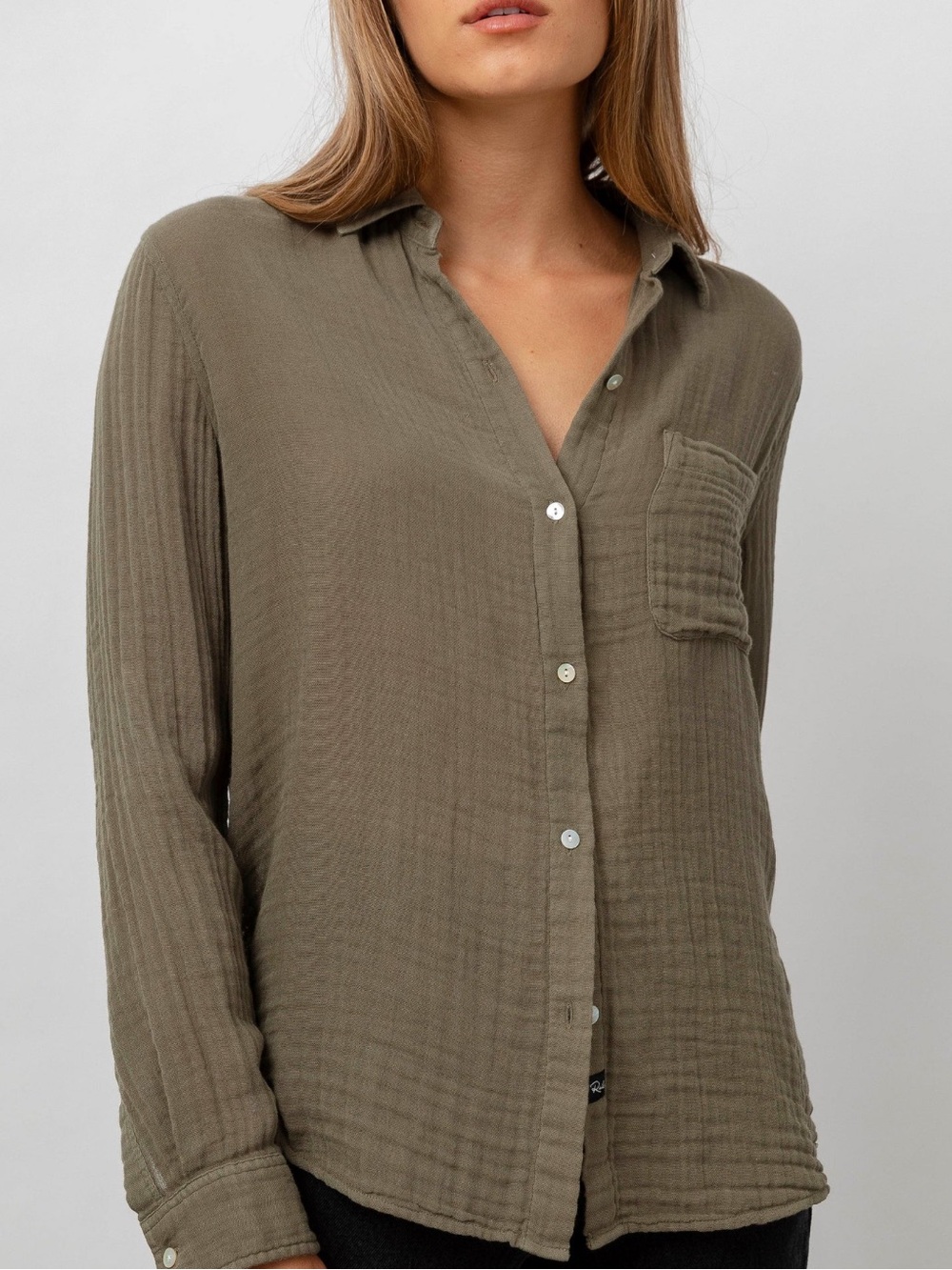 Rails Ellis Button up shirt in color canteen size small NWT